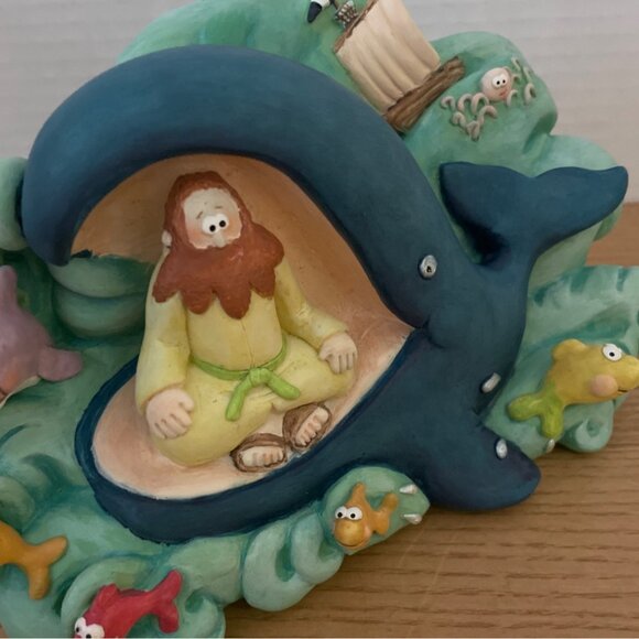 The Beginners Bible Jonah and The Whale Ceramic Collectible Figurine 1996 Rare - Picture 7 of 15